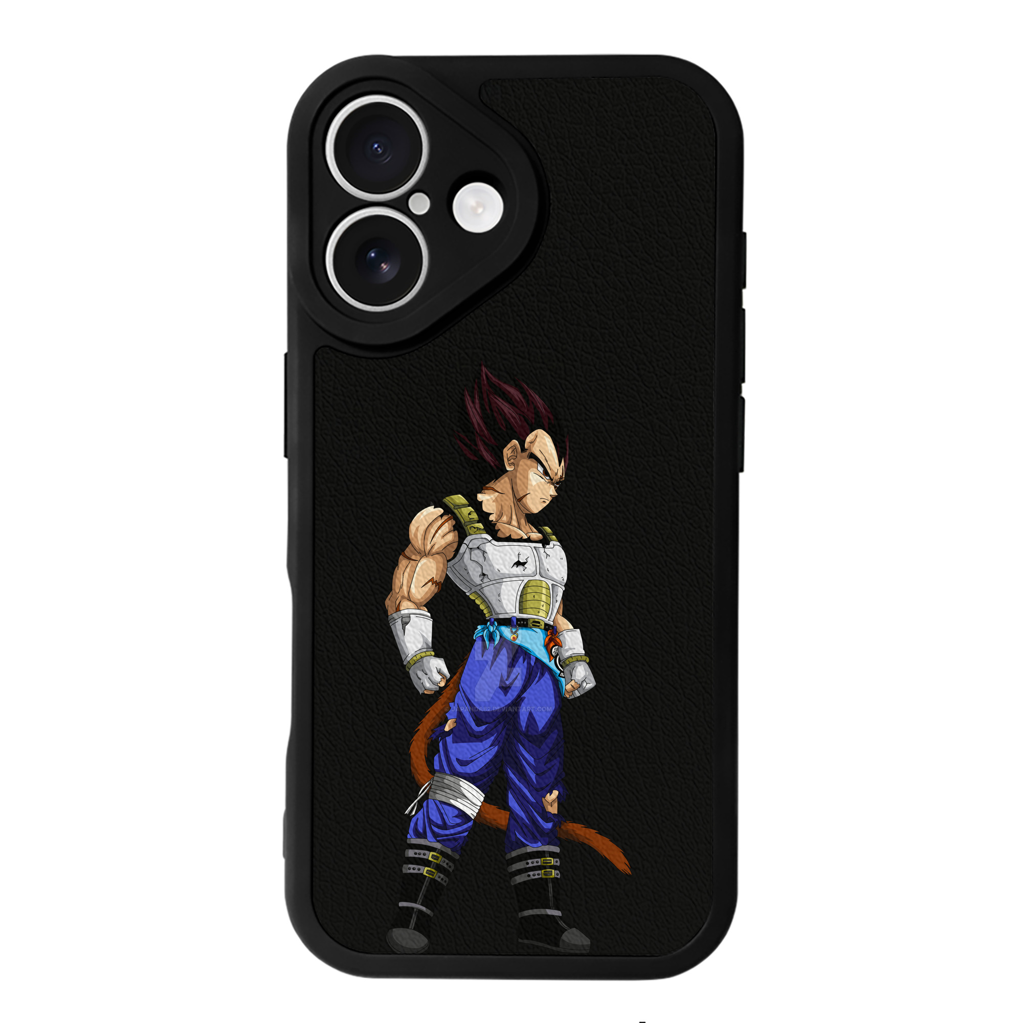 （画像用） ドラゴンボール ベジータ四世（Bejīta Yonsei）DRAGON BALL Vegeta IV 【iPhone 16シリーズ対応】シリコンスマホケース（レザー調） 材質：シリコン
